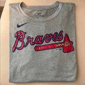 Nike Dri-Fit Men’s Gray Braves Graphic Tee